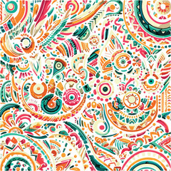 huichol art vector .