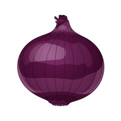 red onion isolated on white generative ai 