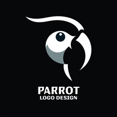 Parrot Vector Logo Design 
