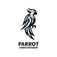 Parrot Vector Logo Design 