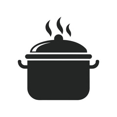 Casserole with Flying Lid Isolated on White  Background