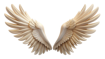 Obraz premium 3d angel wings isolated on transparent background