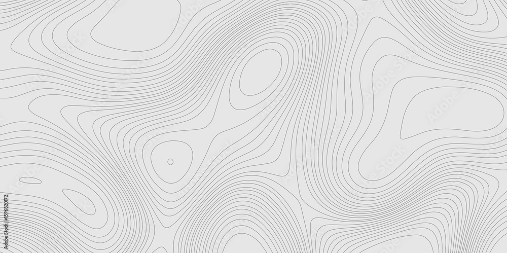 Poster geographic abstract topographic contour lines relief map seamless pattern concept of conditional geo