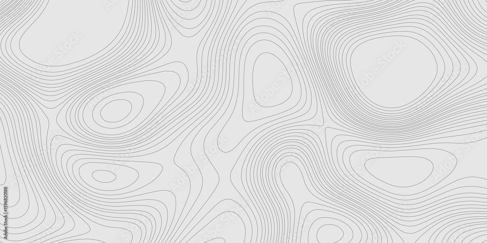 Poster geographic abstract topographic contour lines relief map seamless pattern concept of conditional geo