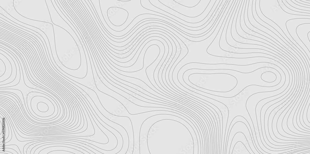Poster geographic abstract topographic contour lines relief map seamless pattern concept of conditional geo