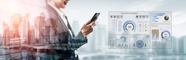 Smart home dashboard manages IoT system. Smart home dashboard controls temperature, dashboard tracks energy, smart home handles devices, and smart home dashboard monitors data. Vouch