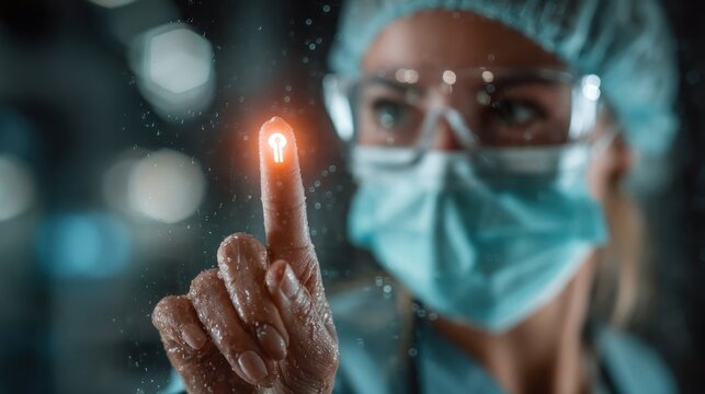 Healthcare worker entering password on virtual patient dashboard, emphasizing medical data privacy, secure EHR access, and telemedicine compliance - Powered by Adobe