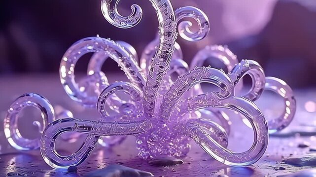 primed inside the profundity of angstrom calm amethyst expanse, angstrom coil particle inflate same blossoming clear peak emerges, shine an align of colors; refined roll and roll interweave,