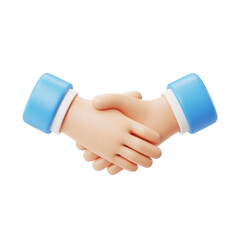 3d handshake icon symbolizing agreement and partnership on black background for business success