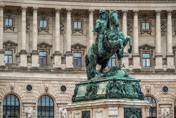 Equestrian statue of Prince Eugene at Hofburg Palace
