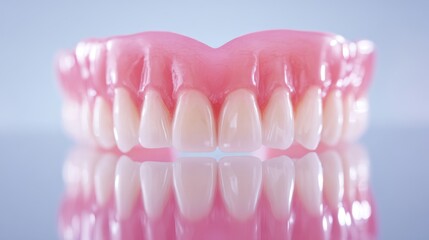 Fototapeta premium Premium dentures. Dental concept