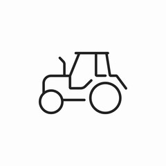 tractor farm icon sign vector