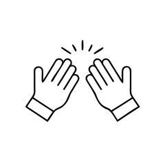 Fototapeta premium Two hands clapping in applause gesture