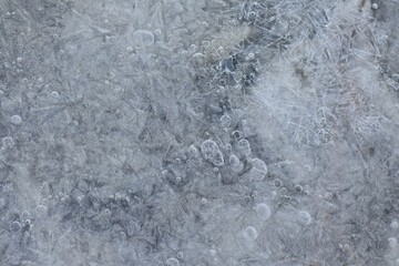 Obraz premium ice on the river in the spring, the texture of the ice