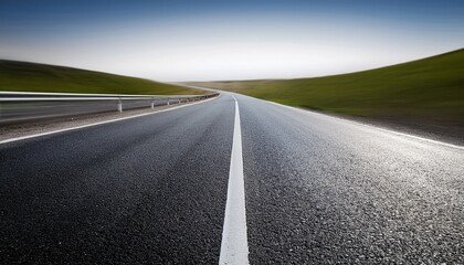 Obraz premium asphalt road in scale in perspective