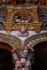 Portico of Paradise of Ourense Cathedral, dedicated to Saint Martin, in the province of Ourense, in...