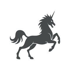 Unicorn Silhouette Vector Illustration A Symbol of Mythical Creatures and Legends A Powerful and Elegant Design for Logos, Tattoos, and Graphic Projects A Timeless Icon