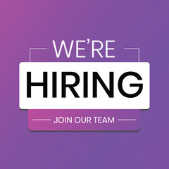 Join Our Team – We're Hiring Today!