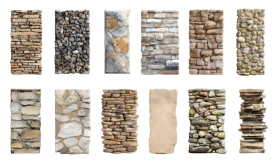 Collection of stone wall textures