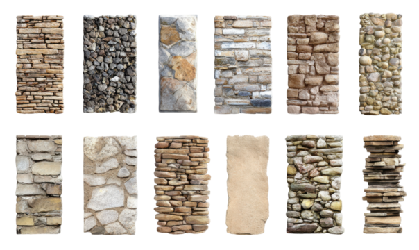 Collection of stone wall textures