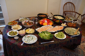 Turkish meze appetizers