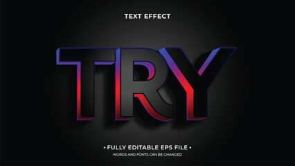 editable black text effect, 3d text effect