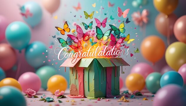 happy birthday card with balloons,red christmas gift box,christmas gift box,Red Christmas gift boxes with ribbons and bows, perfect festive presents for holiday celebration and winter surprises