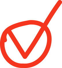 Obraz premium Hand drawn red arrow icon. up left right down arrows. Cross mark, circle, square, check mark icon design collection for business and education vector design element.