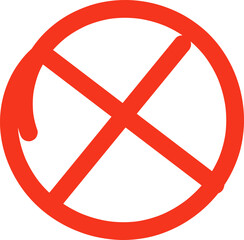 Obraz premium Hand drawn red arrow icon. up left right down arrows. Cross mark, circle, square, check mark icon design collection for business and education vector design element.