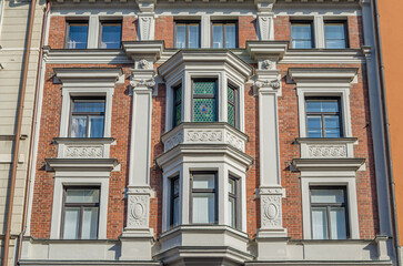 Architecture in the old town of Munich, Germany