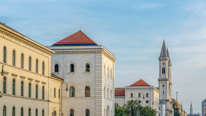 Architecture in the old town of Munich, Germany