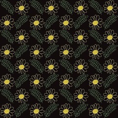 seamless pattern with flowers