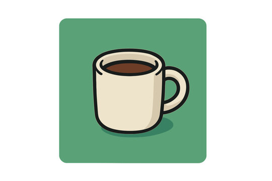 Vector illustration of a zero waste sticker featuring the slogan Small acts change the world, including a cartoon eco friendly message and a paper disposable cup for hot takeaway coffee or tea in an