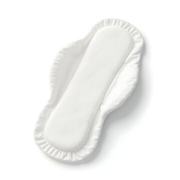 Cotton panty liner with soft absorbent texture and curved shape  