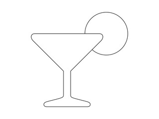 glass of martini