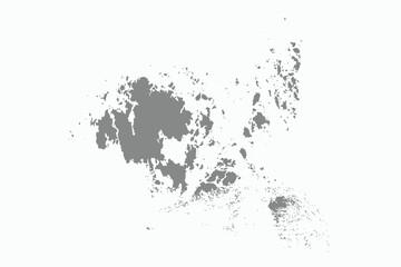 Vector graphic artwork suitable for print and web containing flat detailed map of ÅLAND ISLANDS