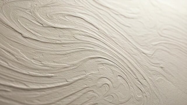 Abstract beige stucco background with swirling textures creating a textured surface effect