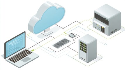 Cloud computing network diagram