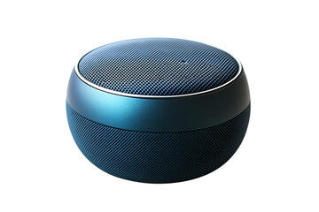 A portable radio receiver rests near a black and white hockey puck and stick, isolated on white with metallic sports equipment