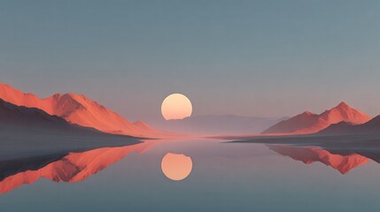 Fototapeta premium Minimalist Landscape