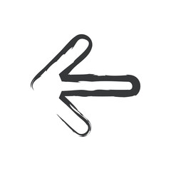 Assorted colorful paper clips, including black and red, are isolated on a white background, perfect for office and business stationery needs