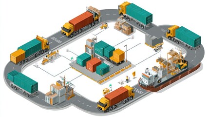 A complex transportation network