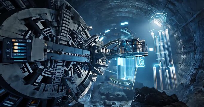 Underground tunnel boring machine