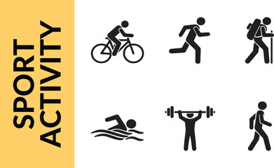 man and woman silhouettes, Sports and activities, Sports 