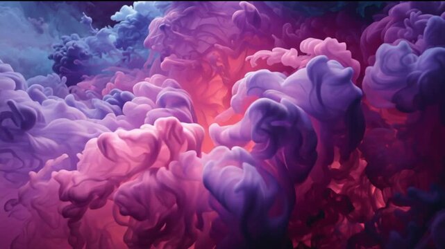 Colorful gradient smoke screen 