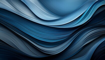 Obraz premium colorful horizontal banner modern waves background design with teal blue very dark blue and slate gray color