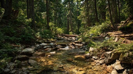 Forest stream scene (1)