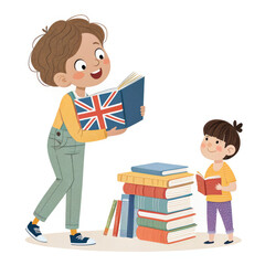 boy and books