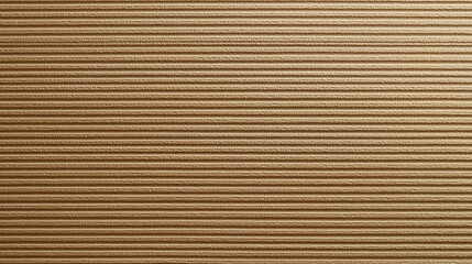 Fototapeta premium Corrugated cardboard texture with clean linear embossed pattern in light brown color, showing detailed rough surface and natural material feel in soft lighting