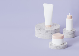 cosmetic bottle mockup beauty product design